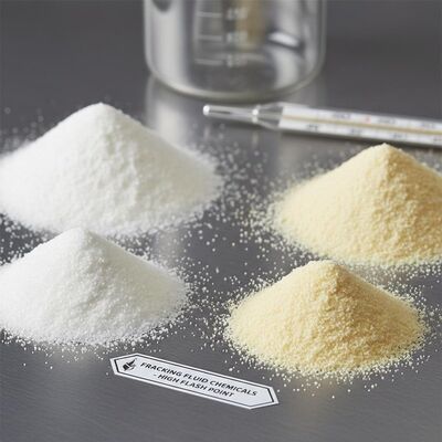 40°Fから300°Fまでの温度で効果的な、白または黄色がかった粒子状粉末フラッキング流体化学薬品、高い引火点